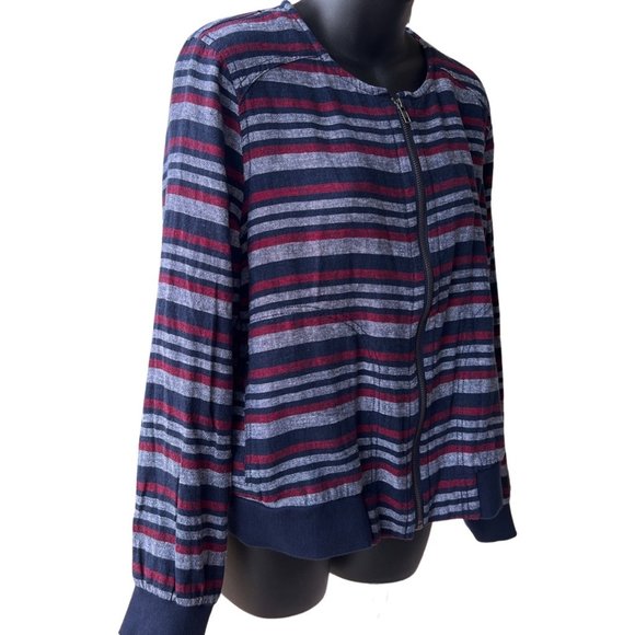 🌸4/$30🌸 Joe Fresh Lightweight Cropped Bomber Jacket - Picture 1 of 14